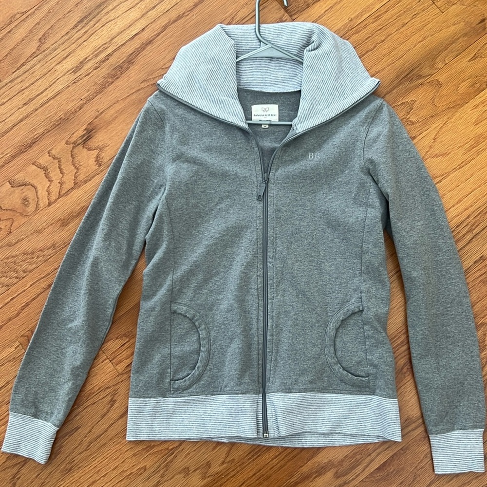Banana Republic collared zip up